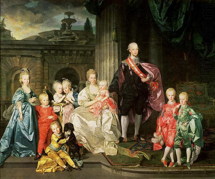 Johann Zoffany Grand Duke Pietro Leopoldo of Tuscany with his Family china oil painting image